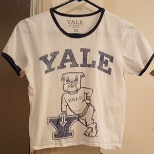 YALE White and Blue‎ T-Shirt.sz.XS Women's, MED. YOUTH